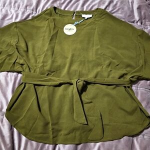 Hayden Los Angeles Dark Green Blouse‎ Size L